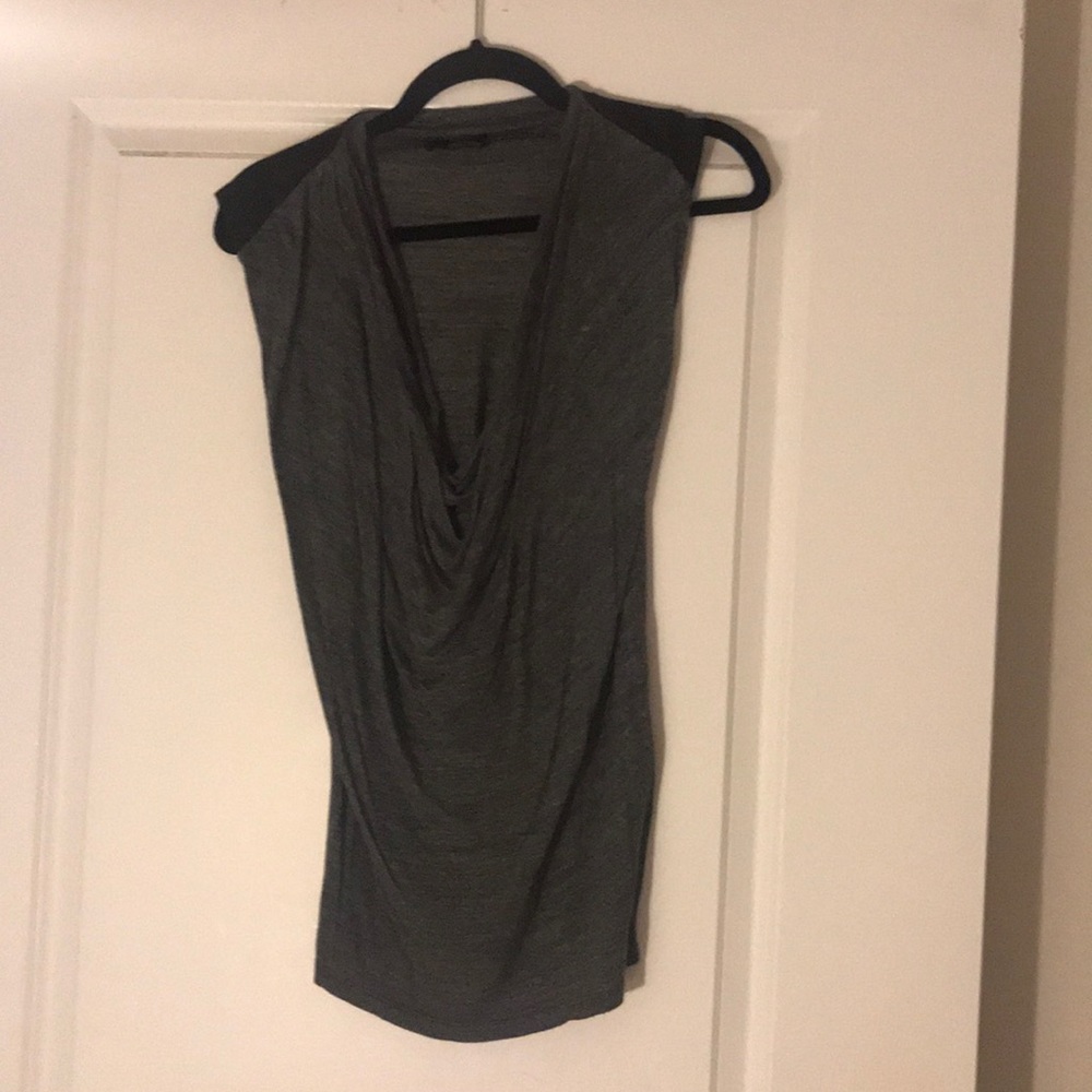 Zara grey and black shirt